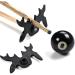 QIANG 4Pcs Black Plastic Moosehead Pool Billiard Cue Bridge Head - Portable Slip-on Bridge Head for Retractable Pool Bridge Stick - Buy Online on GoSupps.com
