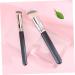 Buy Skull Stationary Makeup Brushes Set - 2pcs Precision Applicators for Cosmetics | Ideal for Foundation Concealers & Eye Makeup | Travel-Friendly & Durable - Buy Online on GoSupps.com