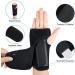 Wrist Support Brace Adjustable Breathable Wrist Strap Reversible Wrist Brace Wrist Protectors for Carpal Tunnel Syndrome Arthritis and Tendonitis Left one Size Left one size - Buy Online on GoSupps.com