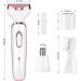 4 In 1 Portable Electric Shaver for Women Razors Women Electric Wet and Dry Women's Body Hair Trimmer USB Rechargeable Gift for Women (Pink) - Buy Online on GoSupps.com