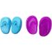 3 Pairs Soft Plastic Earmuffs for Hair Dyeing - Ear Cover Protector & Hairdressing Tool with Baked Oil - Random Color - Buy Online on GoSupps.com