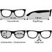 Shop Filtral Reading Glasses - Timeless Metal Frame for Men & Women Classic Spring Hinge Design +2.50 Diopters Black - Buy Online on GoSupps.com