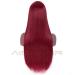 HBINGBING Long Straight Red Lace Front Wig for Women | Natural Look Middle Part Synthetic Hair - Buy Online on GoSupps.com