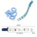 Buy Pack of 4 Multi-Colored Washable Baby Pacifier Clips with Holders - Blue Pacifier Chains for Secure Feeding - Buy Online on GoSupps.com