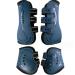Free gaiters and string caps 4-Set Gaaten Horse with impact protection horse-sports boots neoprene horse tendon ribbon rating for jumping riding events dressage L blue L blue