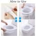 Biodegradable Disposable Plastic Toilet Seat Cover Disposable Paper Toilet Seat Covers Travel Pack Foldable Portable Waterproof and Non Slip Individually Wrapped for Travel (150PCS) - Buy Online on GoSupps.com