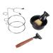 4-in-1 Shaving Set for Men: Manual Razor Brush & Bowl Perfect for Stylish Bathrooms | International Shipping Available - Buy Online on GoSupps.com