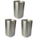 Bestonzon 3 STK toothbrush holder for bathroom drinking cup made of glass cold juice cup cup cup drinking glasses made of stainless steel cups made of stainless steel storage box stainless steel silverx3stk 6.2*6.2cmx3PC