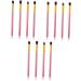 Hemoton 12 Pcs Eye Make-up Brush Kit Highlighter Brushes Eye Cosmetic Brushes Foundation Makeup Brush mediumx3pcs Pink+goldx3pcs - Buy Online on GoSupps.com