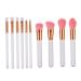 Ipetboom 10 pcs Eye Concealers Wooden Goat Professional Face Hair Makeup Blush Powder Brush Handle Blending