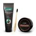 Luis Bien - Activated Charcoal Teeth Whitening & Care Kit - Bright Smile & Fresh Breath - Powder Toothpaste and Bamboo Toothbrush - 50g/75ml