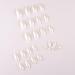 Almond White Chrome Press on Nails - 24PCS | Glossy Gel Finish | Reusable & Polish-Free | 12 Sizes | Canvalite - Buy Online on GoSupps.com