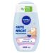 Nivea baby good night bathroom & shampoo mild baby shampoo & shower gel with almond oil vitamin E B5 and C calming baby shampoo with hypoallergenic formula and skin-friendly pH (200 ml)