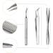3PCS Stainless Steel Tick Remover Tool Set for Dogs, Cats, Horses - Safe Tick Removal Kit with Double-sided Tweezer, Tick Hook, Tick Tweezer - In Iron Box - Christmas Gift - Buy Online on GoSupps.com