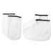 Healeved 2 Pairs Hand and Foot Mask Gloves and Booties Paraffin Socks Covers Paraffin Socks for Feet Exfoliating Shower Mitts Boot Glove Knitted Fabric Hyperthermia White Facial Mask