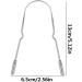 Buy Tebinzi Stainless Steel Tongue Cleaner - U-Shaped Oral Hygiene Brush for Fresh Breath | Healthy Adults Care | Includes Silver Cloth Bag - Buy Online on GoSupps.com