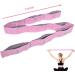 Elastic Yoga Belt - 9 Loop Stretch Band for Yoga Pilates & Strength Training - Fitness Flexibility Tool - Pink - Buy Online on GoSupps.com