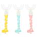 Lalafina 3st children's toothbrush Training toothbrush for children oral care toothbrush children's training toothbrush in food quality manual toothbrush teeth clean soft ABS