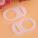 Salalis 10-Piece Silicone Adapter Rings for Pacifiers - Transparent Dummy Button Style Holder & Clip for Babies - Buy Online on GoSupps.com