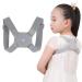 Electric Posture Corrector For Adult And Children Smart Posture Reminder With Sensor Vibration Women Men Adjustable Upper Back Brace Hunchback Correction One Size Gray