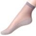ausuky 10x Ladies Women Nylon Elastic Short Ankle Sheer Stockings Silk Short Socks Grey