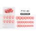 dijiusidy False Nail Perfect Matching Simple to Wear Fingernail Full Coverage Press Type Strong Viscosity Adjustable Paster Type 12 F741 Type 12 F741 - Buy Online on GoSupps.com