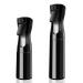 Xianglongy 2 pieces of spray bottle hair curl (200 ml and 300 ml) hair spray bottle refillable water spray bottle hair continuous ultra fine crap water spray bottle black