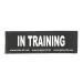 Interchangeable Patches 1 pair IN TRAINING Size: Large Black