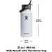 Hydro Flask Wide Flex Straw Cap - Sugar Crush | Durable Insulated Bottle for Outdoor Adventures - Buy Online on GoSupps.com