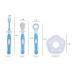 NUOBESTY Baby Teether Toothbrush Kit - Soft Bristle 360 Oral Care Training Toy for Infants (Blue) | Best Chew Toys for Teething Babies - Buy Online on GoSupps.com