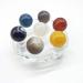 Natural Crystal Rough Ornament 15-25mm Natural Agate Crystal Ball Sphere Seven Star Array for Decorate 1 Set for Fengshuifor Fengshui Decoration Gift Decoration 1set - Buy Online on GoSupps.com