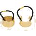 AUEAR Brushed Metal Expandable Hair Cuff Ponytail Holder - Set of 3 Thick Hair Rings (Style 3) - Buy Online on GoSupps.com