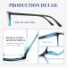 High-Quality EFE Reading Glasses for Women - Black Matt Comfortable Rectangular Design Vintage Style Feather Hinges Glare Protection - 3.00 Power - Buy Online on GoSupps.com