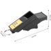 Best Referee Whistle - Professional Triller Signal Pipe for Football Basketball & Volleyball | Durable ABS with Clip - Black & Gold - Buy Online on GoSupps.com