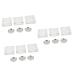 Ipetboom Makeup Eyeshadow 18 Pcs Eye Shadow Box Eyeshadow Plastic Trays Cosmetics Mini Eye Shadow Case up Filling Travel 4.2x1.5cmx3pcs As Shownx3pcs