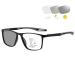 Photochrome progressive multifocus reading glasses self-tinting reading glasses anti-blue light reading glasses UV protection sunglasses for men and women for reading outdoors (2.0 x black/gray) 2.0 x black/gray