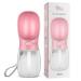 Sayapeiy dogs drinking bottle for on the go 350ml dog water bottle pet drinking snapping antibacterial portable travel drinking bottle water dispenser ideal for outdoor pink on the way.