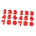 Milisten 18 Pcs Star Decor Silicone Number Cake Moulds Silicone Chocolate Mold Cake Decorating Mold Molds for Resin Ice Cream Decor Number Shaped Mold Cake Molds Resin Molds Tool Candy mediumx2pcs
