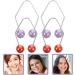 Baluue 2 Pairs Dimple Makers Cheeks Facial Dimple Trainer for Create a Beautiful Smile Natural Dimples Lift Portable Red Purple - Buy Online on GoSupps.com