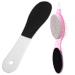 Natural Pumice Stones for Feet 4 in 1 Foot File with Pumice Stone Sandpaper File Premium Exfoliator & Foot File Foot File Callus Remover Foot Cracked Heels Dead Skin Hard Skin(Black+White)