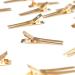Qearl 100 PCS 1.77 Double Prong Gold Curl Clips | Alligator Clips for Hair Extensions (4.5cm) - Buy Online on GoSupps.com