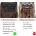 Fine Plus Long Curly Wavy Clip In Hair Extensions 20inch - Natural Black to Caramel Blonde - 4PCS Double Weft Full Head - Buy Online on GoSupps.com