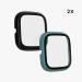 kwmobile Cover for Huami Amazfit GTS 2 Mini - Set of 2 Tempered Glass with Plastic Frame - Green/Black - Buy Online on GoSupps.com