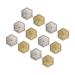 Anneome Wedding Stuff 12pcs Tiny Trinkets Hexagon Shaped Mints Hexagon Candy Holders Candy Box Candy Stand Wedding Small Jewelry