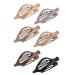 Flat Hair Claw - Vintage French Design Hair Claw Side Slide Alligator Hair Clips Strong Hold Oval Barrette Jaw Clips Duckbilled Barrettes Accessories for Women Girls Solid color