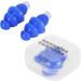 Buy Reusable Blue Ear Plugs for Swimming Showering & Sleeping - Noise Reduction - Buy Online on GoSupps.com
