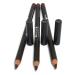 3 Pcs x Italia 1025 EXPRESSO BROWN Ultra Fine Eye liner Pencil Lip Eyeliner Set + Free ZipBag