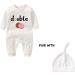 culbutomind Baby Twins Bodysuits Double Trouble Romper Set - White (3-6 Months) - Buy Online on GoSupps.com
