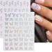 8 Sheets Butterfly Nail Art Stickers - 3D Self Adhesive Designs for Women and Girls | Holographic Glitter, Flame, and Flowers Nail Decals - DIY Manicure Tips - Buy Online on GoSupps.com