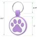 Whoseid QR Code Tag for Cats - Modifiable Profile Page Emergency Contacts Noiseless Silicone Stamp Light & Jingle-Free Collar Accessory - Personalized for Small Breeds (Violet) - Buy Online on GoSupps.com